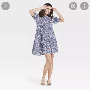 Knox Rose blue babydoll dress